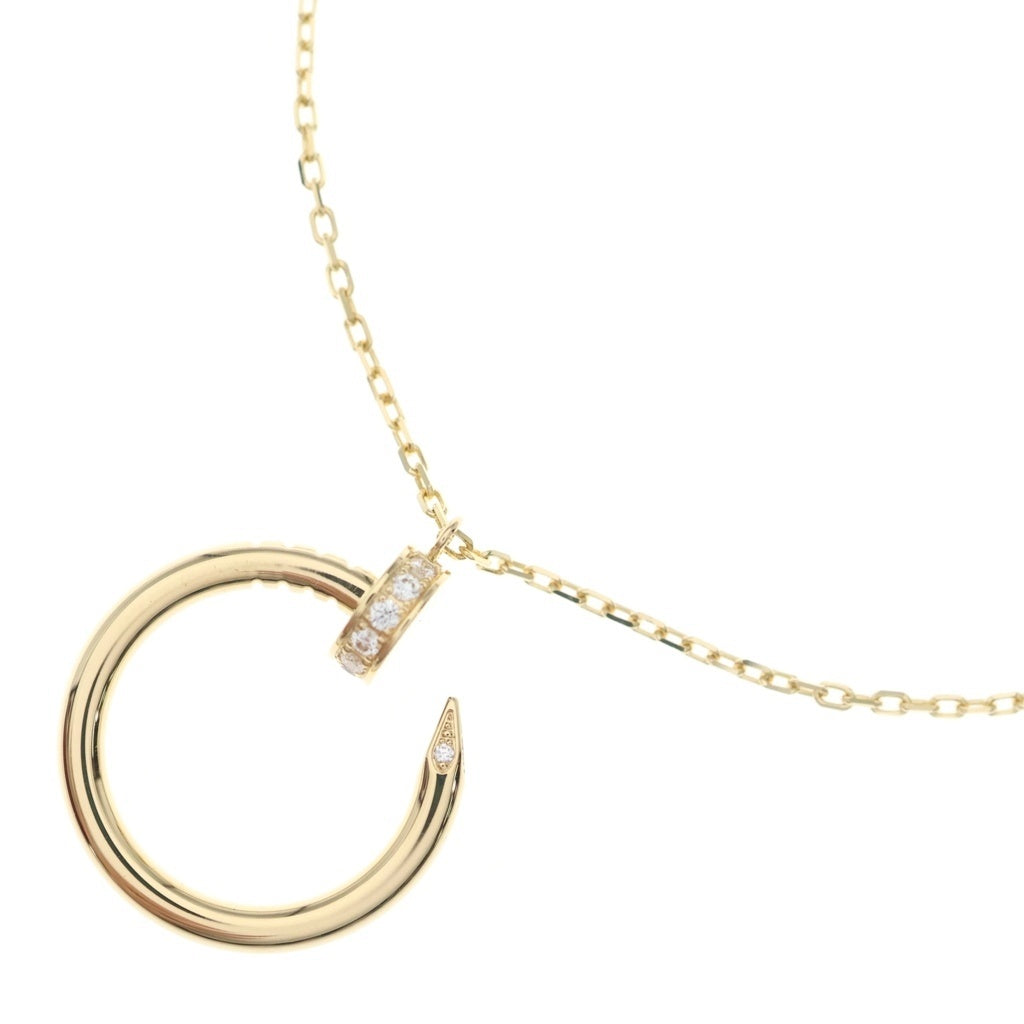 Cartier(カルティエ) ジュストアンクル ダイヤ ネックレス ペンダント チェーン イエローゴールド Au750YG レディース