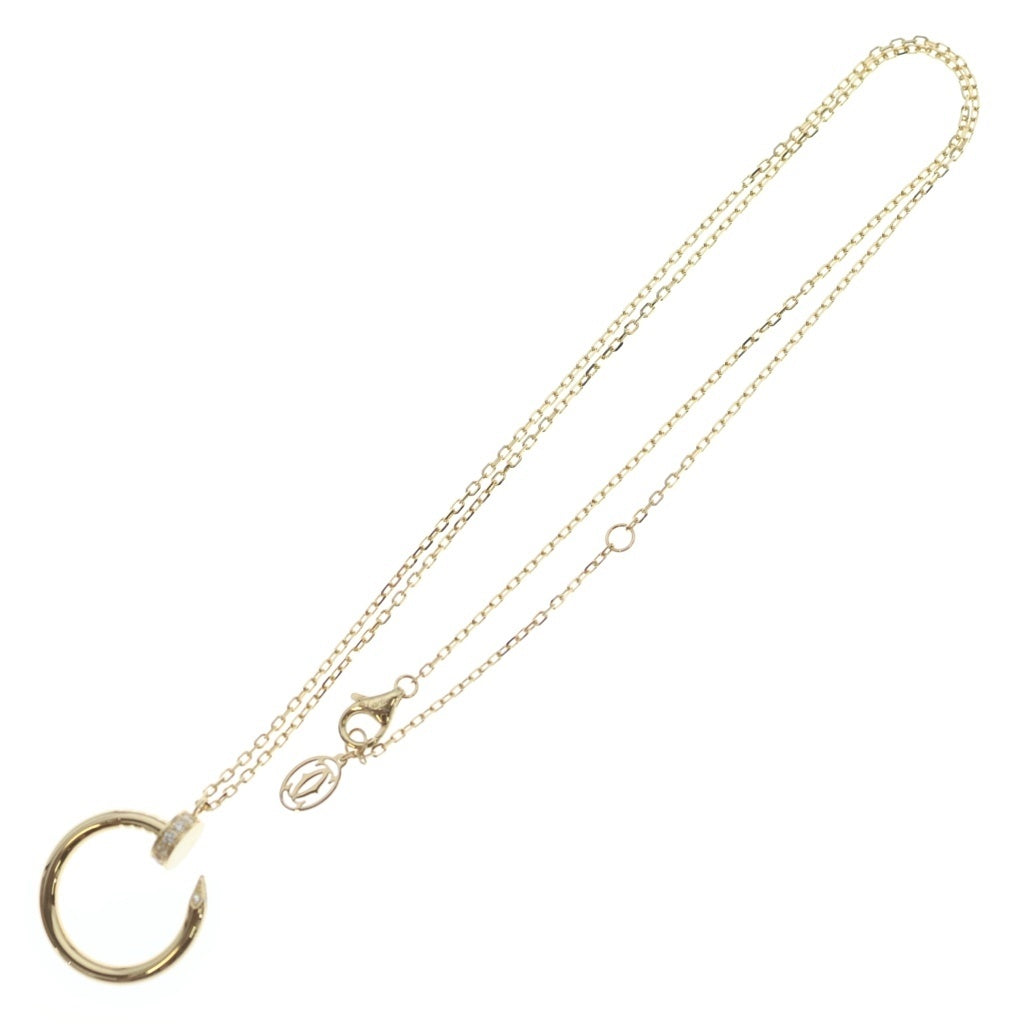 Cartier(カルティエ) ジュストアンクル ダイヤ ネックレス ペンダント チェーン イエローゴールド Au750YG レディース