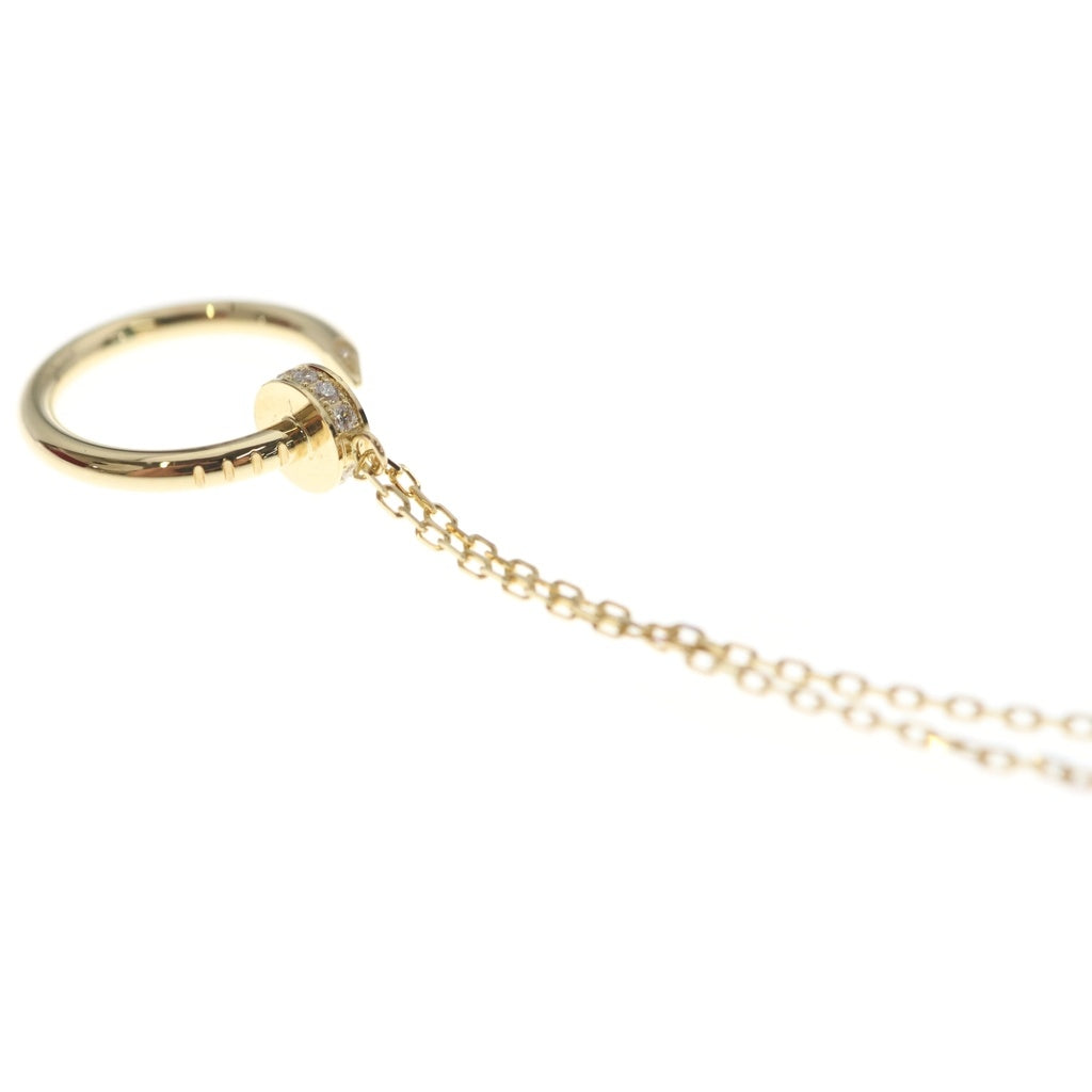 Cartier(カルティエ) ジュストアンクル ダイヤ ネックレス ペンダント チェーン イエローゴールド Au750YG レディース
