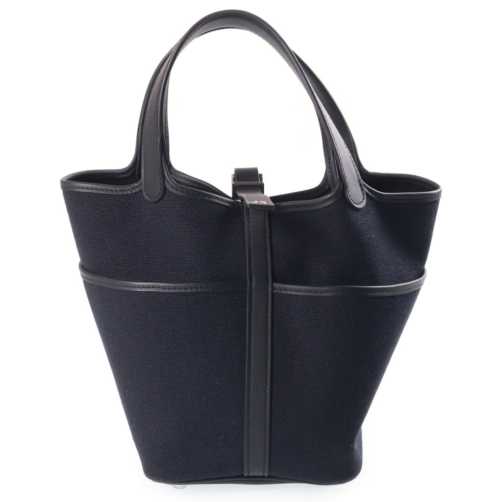 HERMES(エルメス) ピコタンロックPM カーゴポケット ブラック スイフト×キャンバス K刻印 レディース