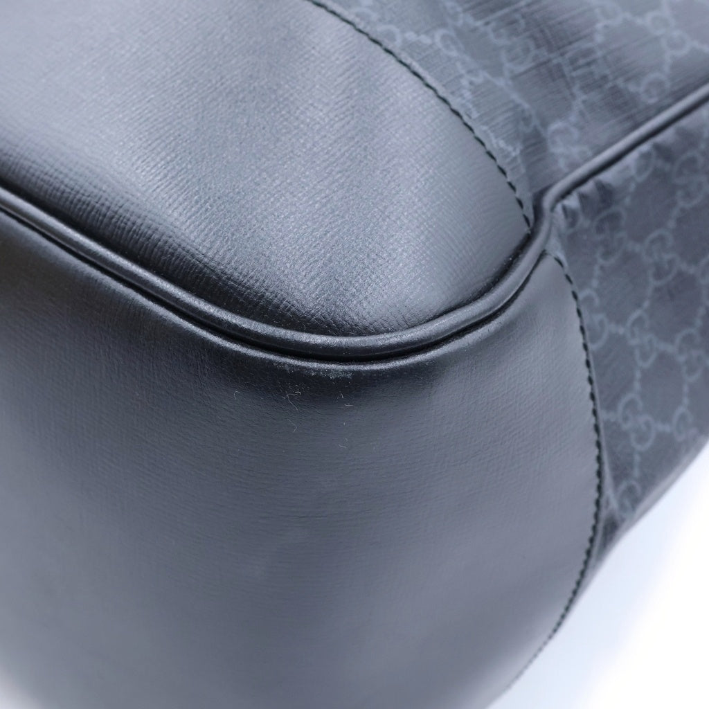 GUCCI(グッチ) インターロッキングG バックパック 黒 レザー 696013 レディース
