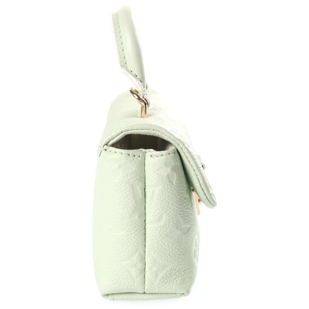 LOUIS VUITTON(ルイヴィトン) モノグラム アンプラント ナノ・マドレーヌ ハンドバッグ ショルダーバッグ レザー ライトグリーン M12145 ICタイプ レディース