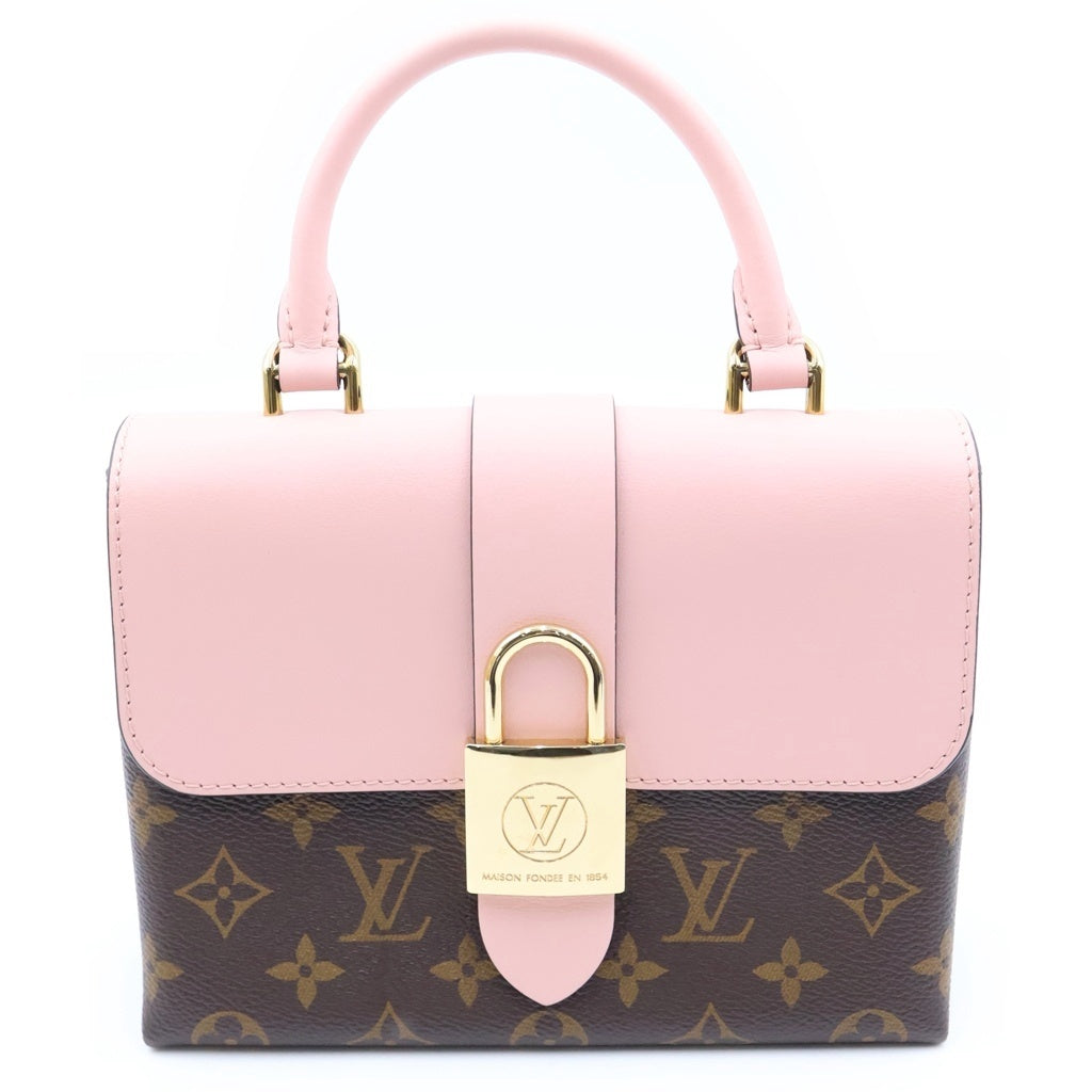 LOUIS VUITTON(ルイヴィトン) モノグラム ロッキーBB ハンドバッグ ショルダーバッグ 2WAY ブラウン×ローズプードル M44080 レディース