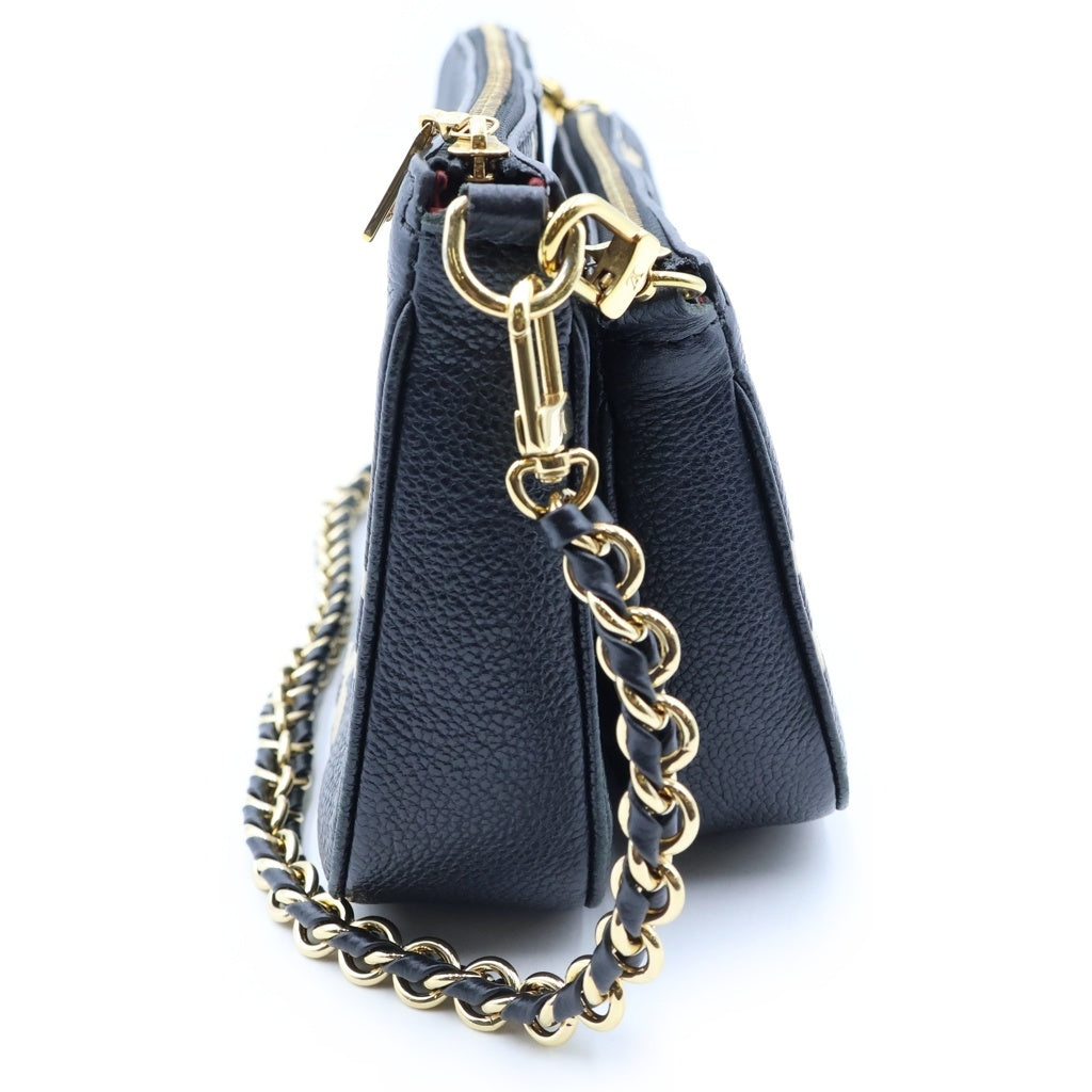 LOUIS VUITTON(ルイヴィトン) モノグラムアンプラント ミュルティポシェットアクセソワール ノワール×ベージュ M45777 レディース