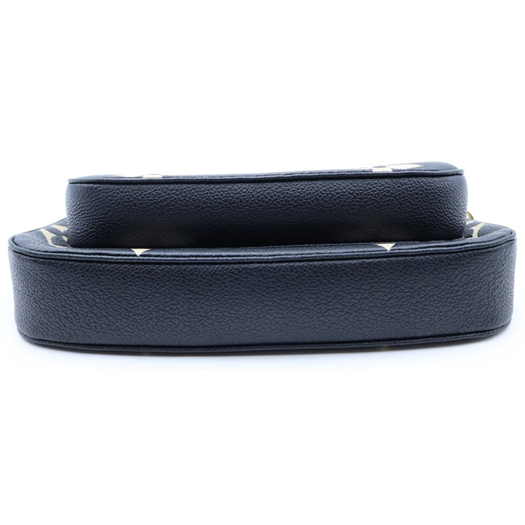 LOUIS VUITTON(ルイヴィトン) モノグラムアンプラント ミュルティポシェットアクセソワール ノワール×ベージュ M45777 レディース