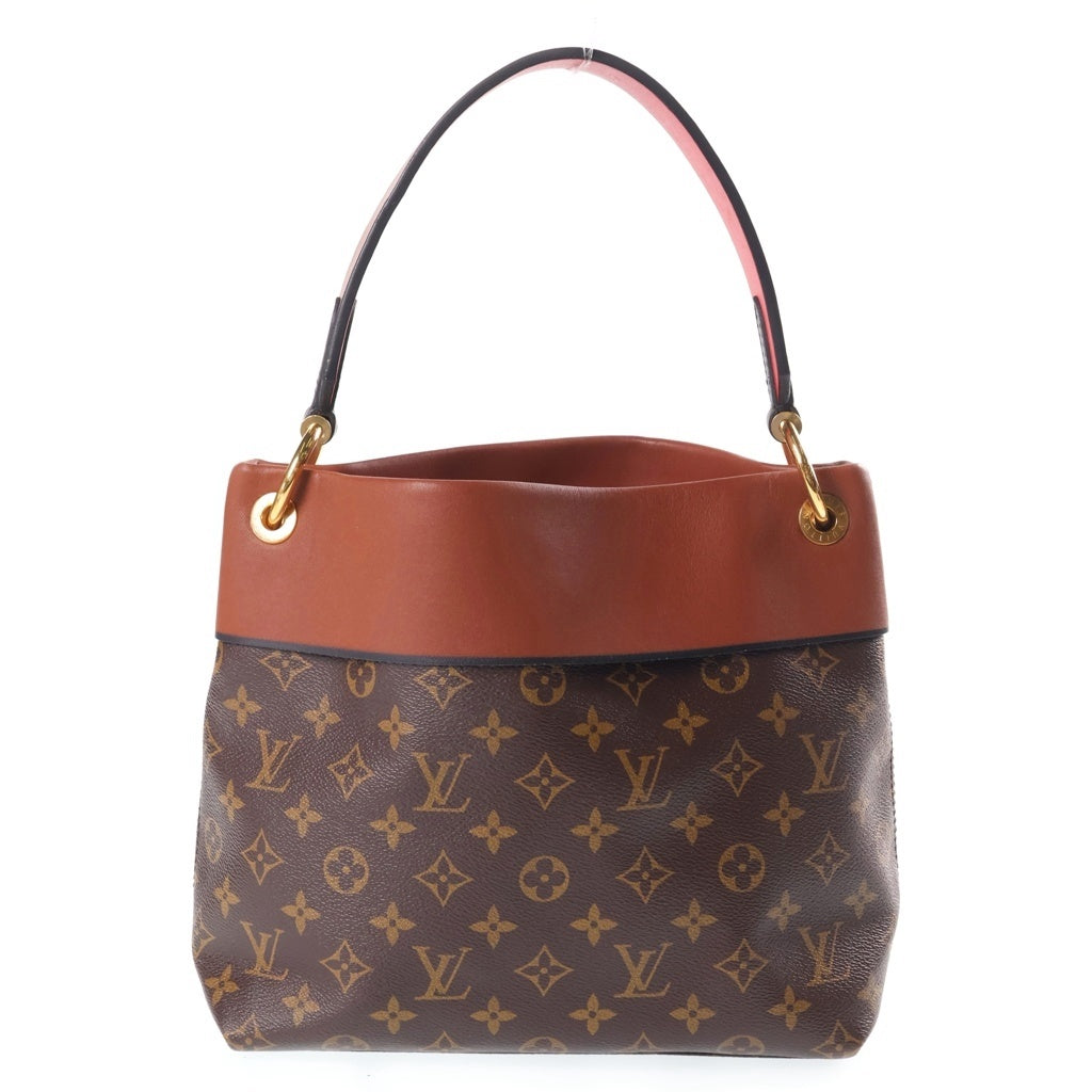 LOUIS VUITTON(ルイヴィトン) モノグラム テュイルリーブザス PVC レザー ハンドバッグ ブラウン ゴールド金具 M43157 レディース