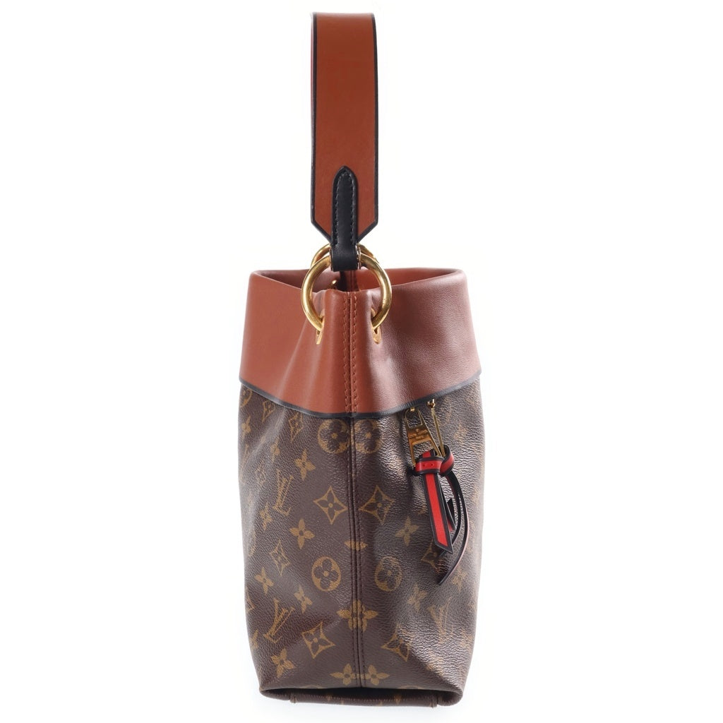 LOUIS VUITTON(ルイヴィトン) モノグラム テュイルリーブザス PVC レザー ハンドバッグ ブラウン ゴールド金具 M43157 レディース