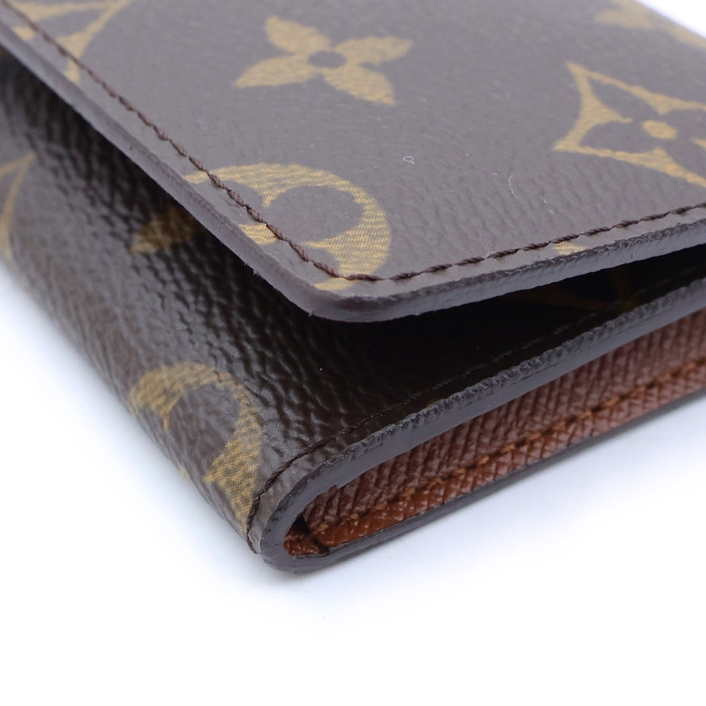 LOUIS VUITTON(ルイヴィトン) モノグラム アンヴェロップ カルトドゥヴィジット カードケース コンパクトウォレット 財布 ブラウン PVC×レザー M62920