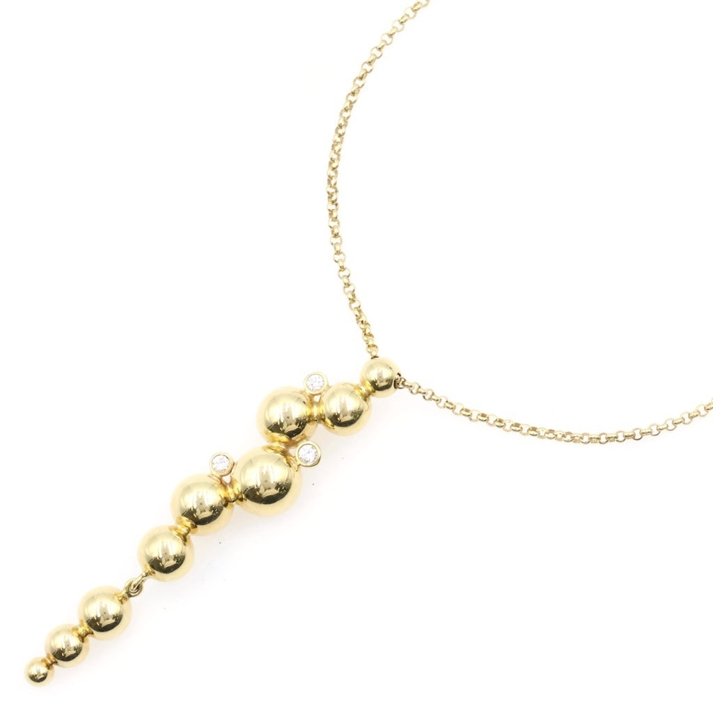 Georg Jensen(ジョージジェンセン) ムーンライト グレープ ダイヤ ネックレス K18YG イエローゴールド レディース