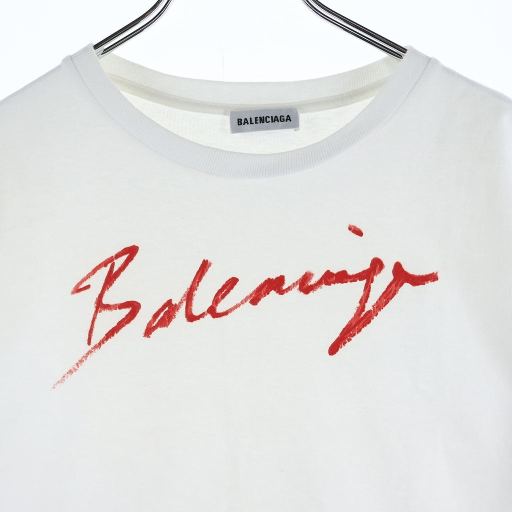 BALENCIAGA(バレンシアガ) ■ロゴ Tシャツ 白 #XS レディース