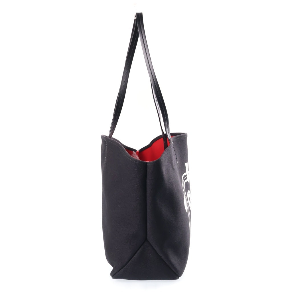 PRADA(プラダ) ロボット トートバッグ ハンドバッグ ブラック×レッド キャンバス×レザー1BG220 レディース