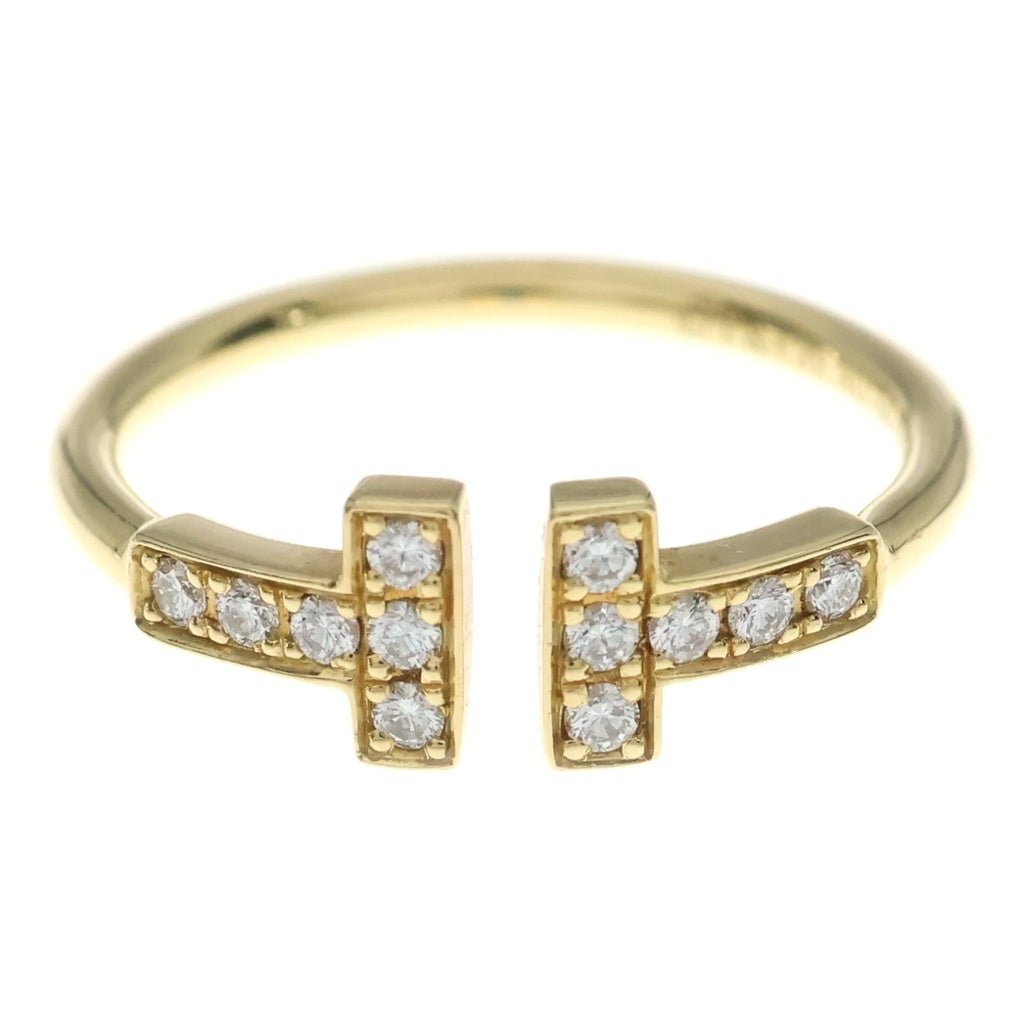 TIFFANY & Co.(ティファニー) Tワイヤー ダイヤリング K18 2.3g #9 レディース
