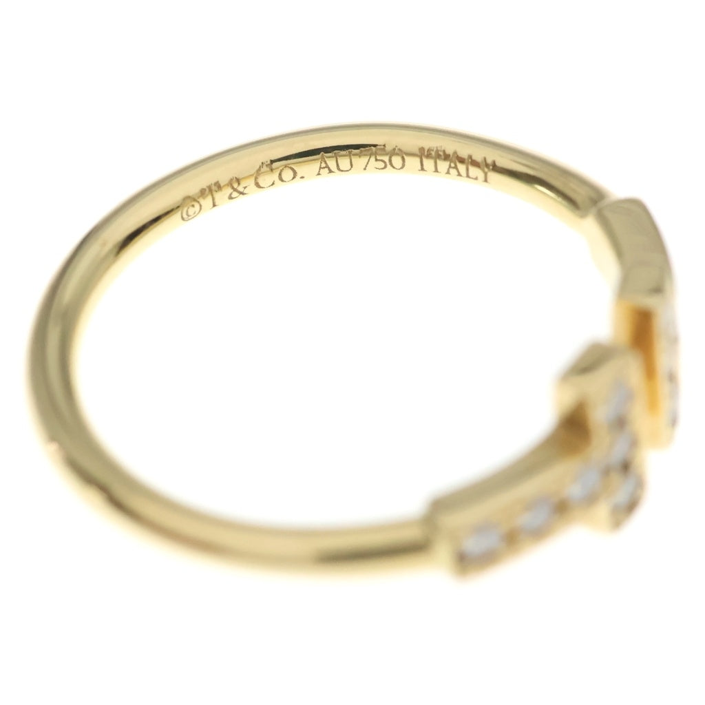 TIFFANY & Co.(ティファニー) Tワイヤー ダイヤリング K18 2.3g #9 レディース