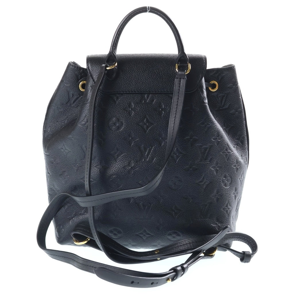 LOUIS VUITTON(ルイヴィトン) モノグラム アンプラント モンスリPM バックパック リュックサック レザー ブラック M45205 レディース