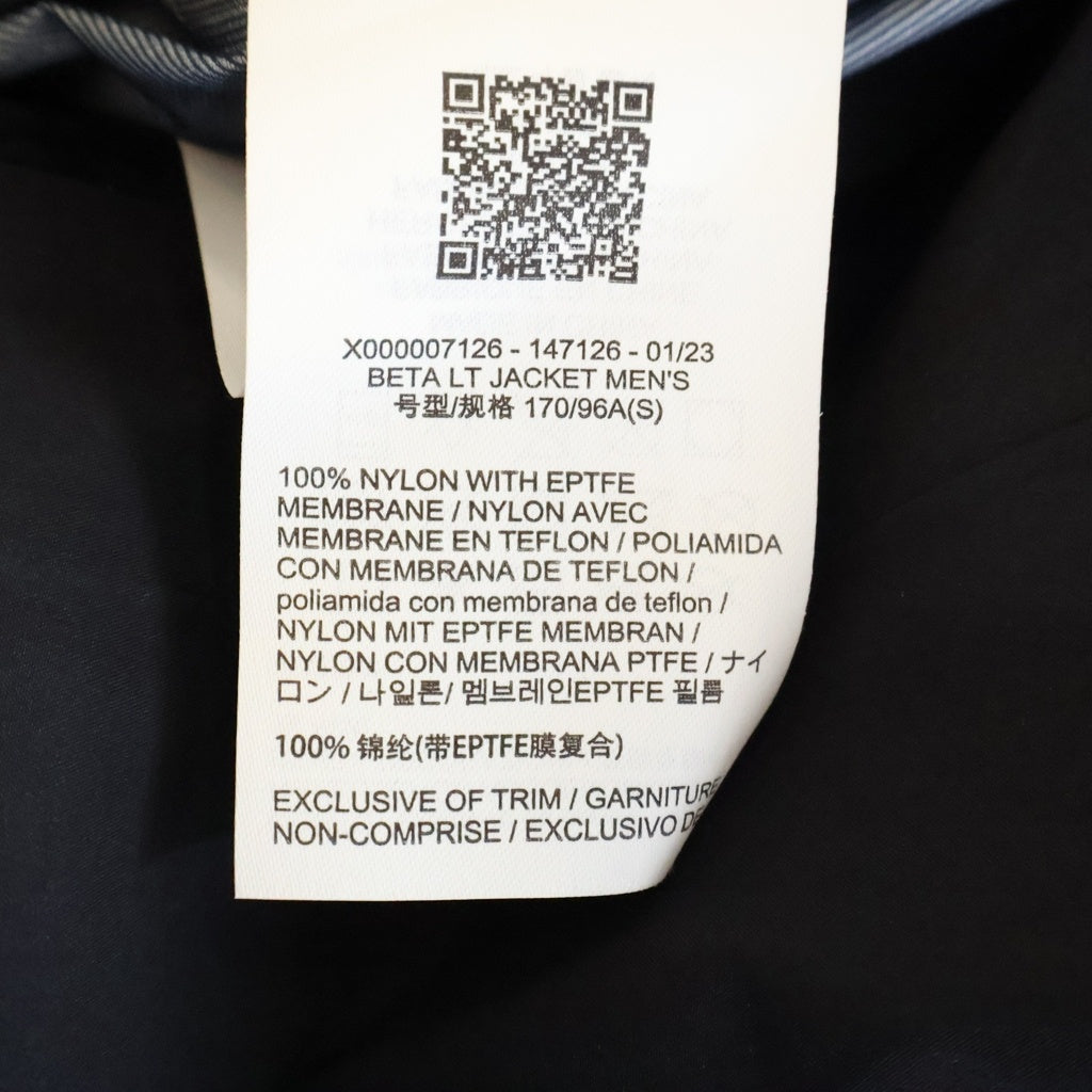 ARC'TERYX(アークテリクス) Beta Jacket ベータ LT ジャケット X000007126 ブラック