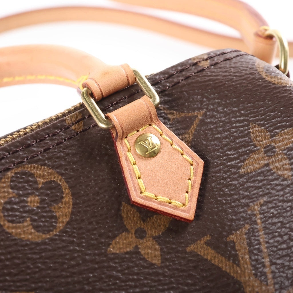 LOUIS VUITTON(ルイヴィトン) ナノ スピーディ ショルダーバック 2wayバック PVCレザー ブラウン M61252 レディース