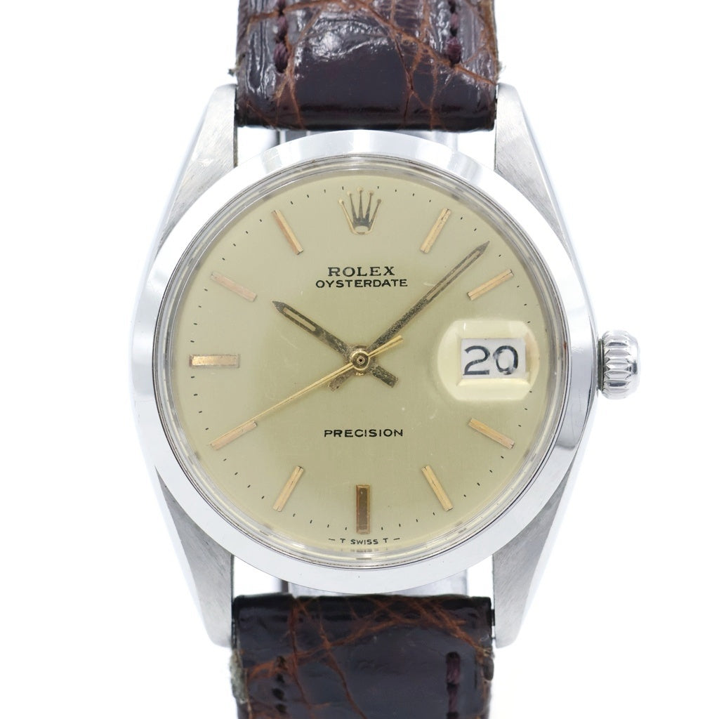 ROLEX(ロレックス) オイスターデイト シャンパン文字盤 SS/手巻き 6694