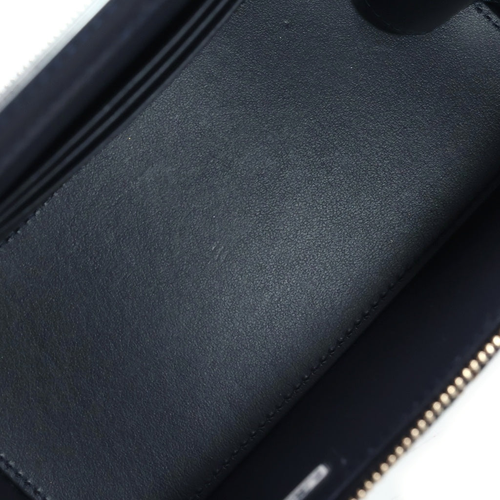 CHANEL(シャネル) マトラッセ バニティチェーンバッグ ネイビー デニム SV金具 レディース