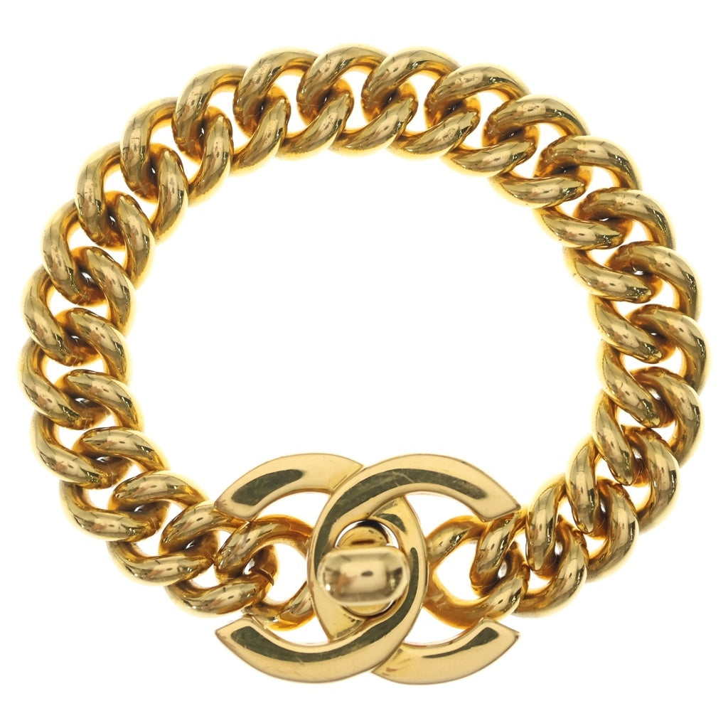 CHANEL(シャネル) ココマーク ターンロック ブレスレット GP ゴールド 95A