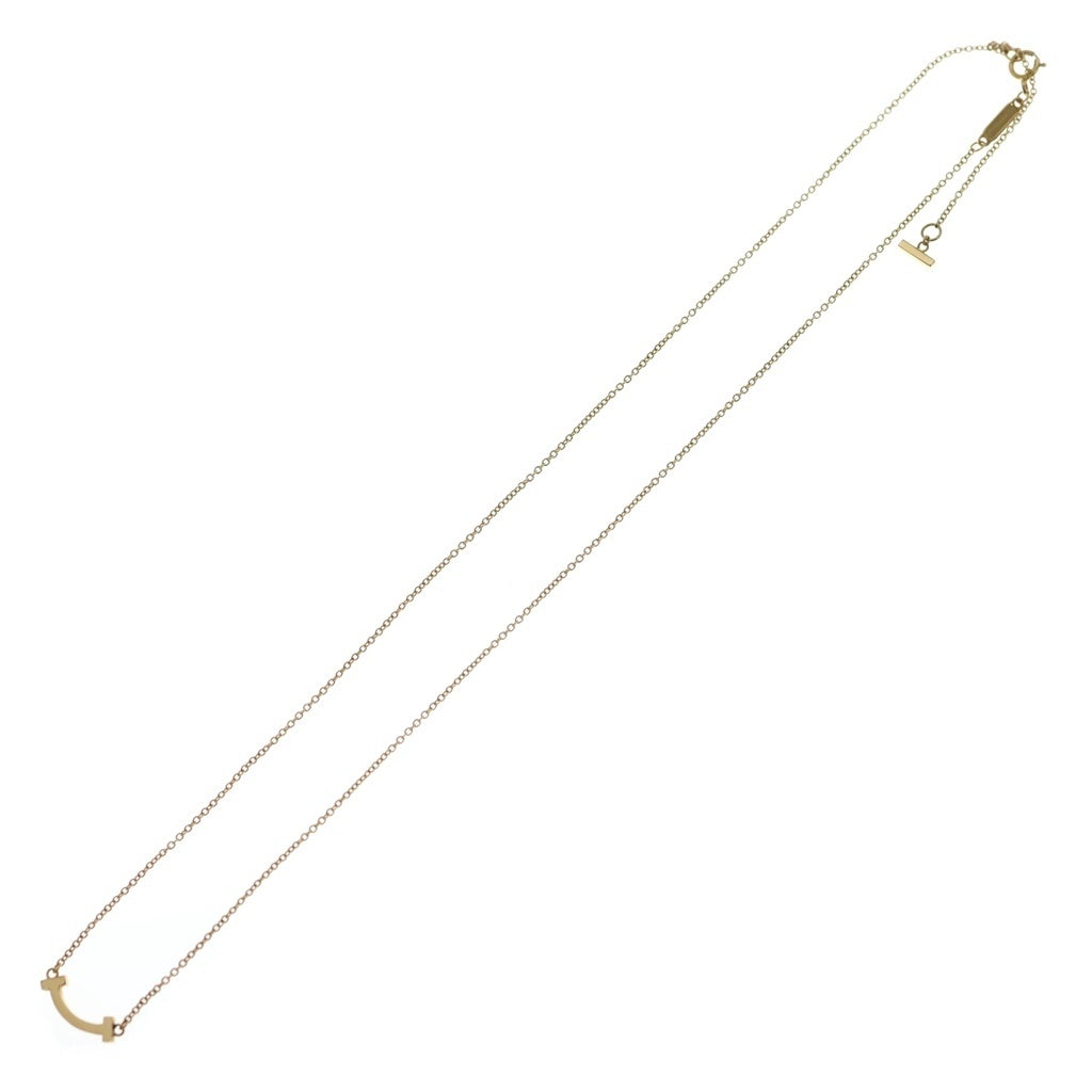 TIFFANY & Co.(ティファニー) Tスマイル ミニ ネックレス Au750PG 2.3g レディース
