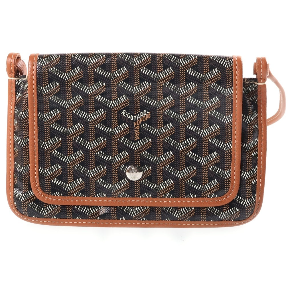 GOYARD(ゴヤール) プリュメ ショルダーバッグ ブラウン PVC×レザー レディース