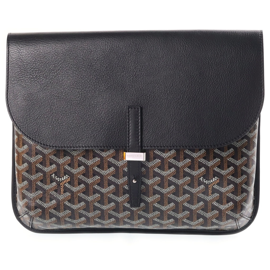 GOYARD(ゴヤール) クルシエ メッセンジャーバッグ ショルダーバック PVCレザー ブラック/ブラウン