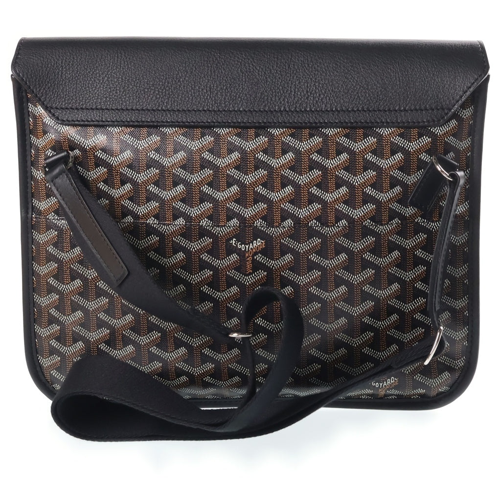 GOYARD(ゴヤール) クルシエ メッセンジャーバッグ ショルダーバック PVCレザー ブラック/ブラウン