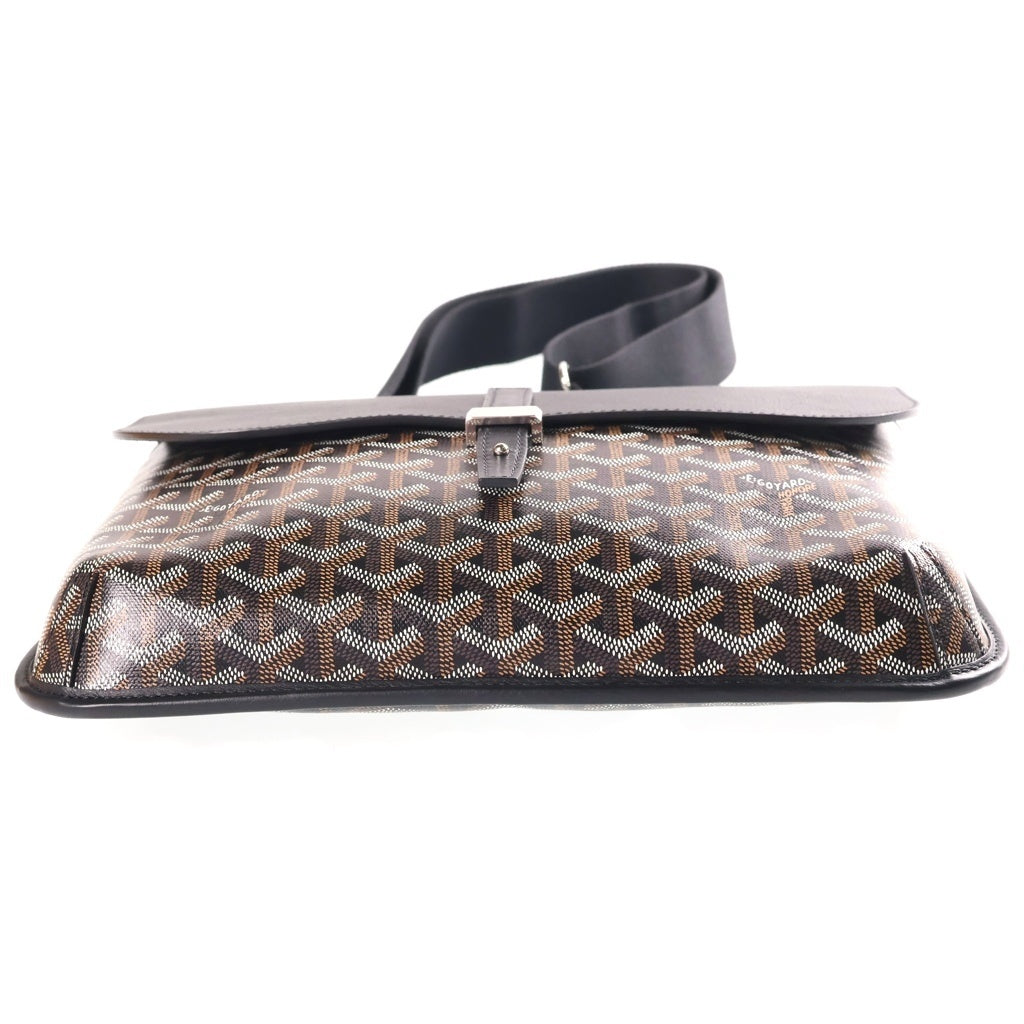 GOYARD(ゴヤール) クルシエ メッセンジャーバッグ ショルダーバック PVCレザー ブラック/ブラウン