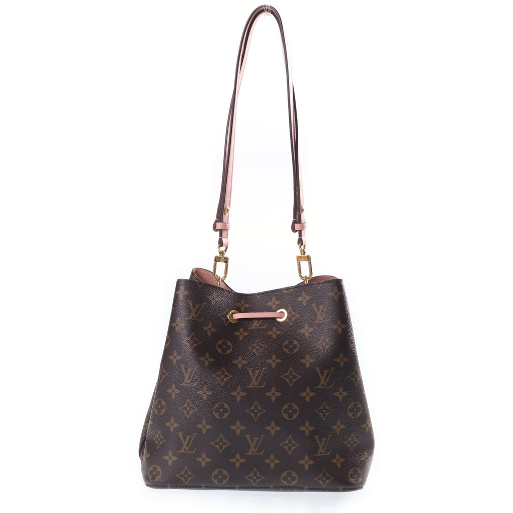 LOUIS VUITTON(ルイヴィトン) モノグラム ネオノエ ショルダーバッグ ハンドバッグ ブラウン×ローズプードル M44022 レディース