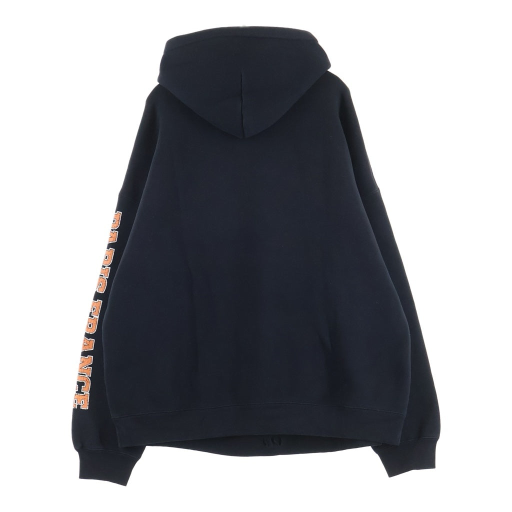 BALENCIAGA(バレンシアガ) 22AW プリント プルオーバーパーカー フーディー ブラック #L 570811 TLVJ3