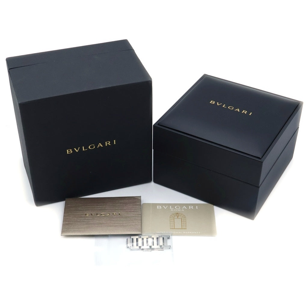 BVLGARI(ブルガリ) ブルガリブルガリ 黒文字盤 ステンレス 自動巻き 腕時計 シルバー BB42SSAUTO