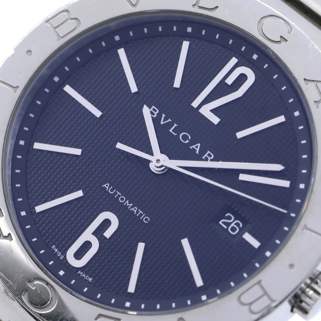 BVLGARI(ブルガリ) ブルガリブルガリ 黒文字盤 ステンレス 自動巻き 腕時計 シルバー BB42SSAUTO