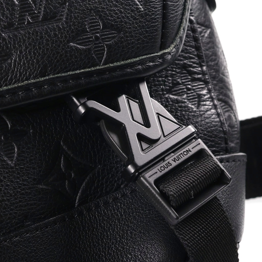 LOUIS VUITTON(ルイヴィトン) モノグラムアンプラント メッセンジャー・ヴォワヤージュ PM ショルダーバッグ ブラック レザー M25121 ブラック金具 レディース