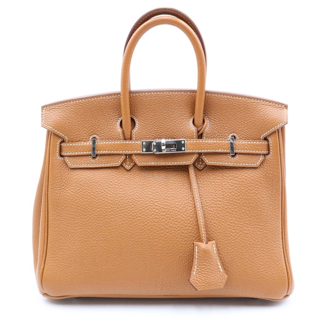HERMES(エルメス) バーキン25 ゴールド トゴ SV金具 □O刻印 レディース