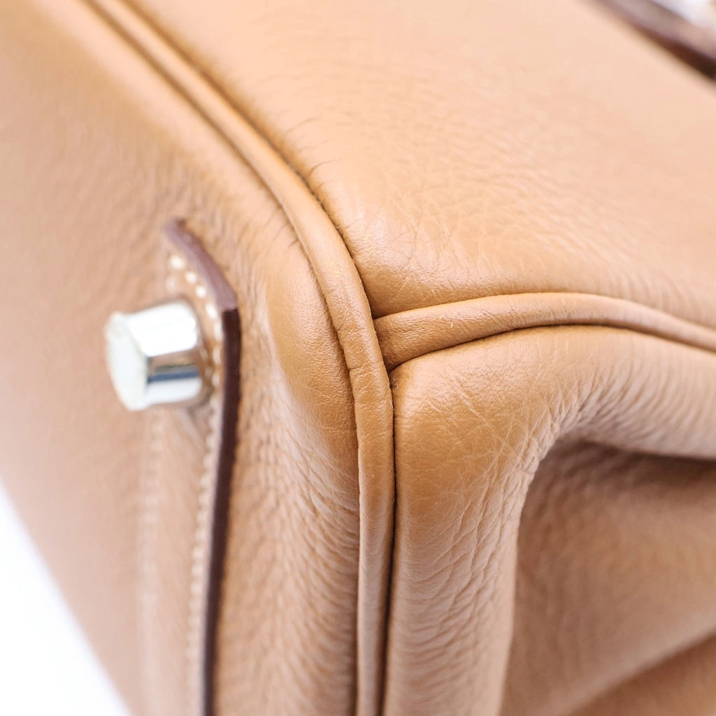 HERMES(エルメス) バーキン25 ゴールド トゴ SV金具 □O刻印 レディース