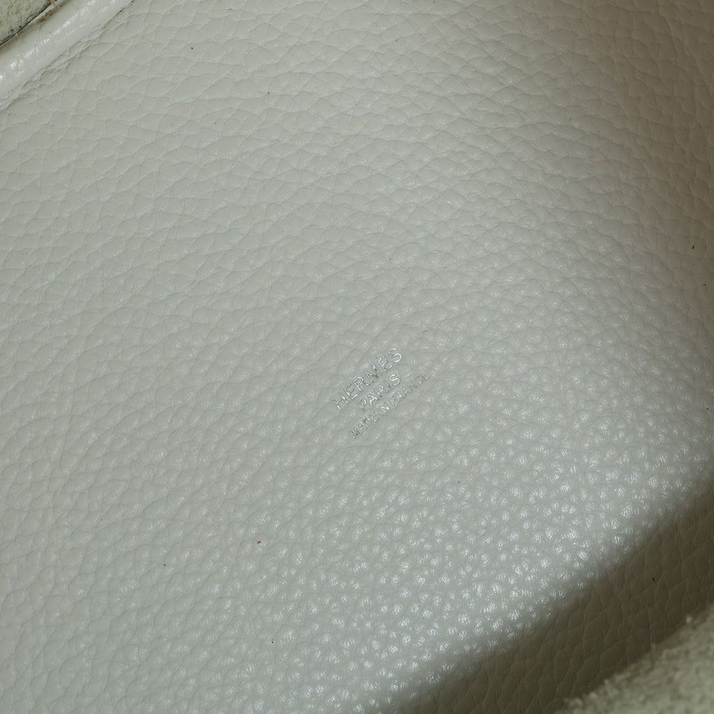 HERMES(エルメス) ピコタンロック MM ハンドバック シルバー金具 トリヨンクレマンス ホワイト A刻印 レディース