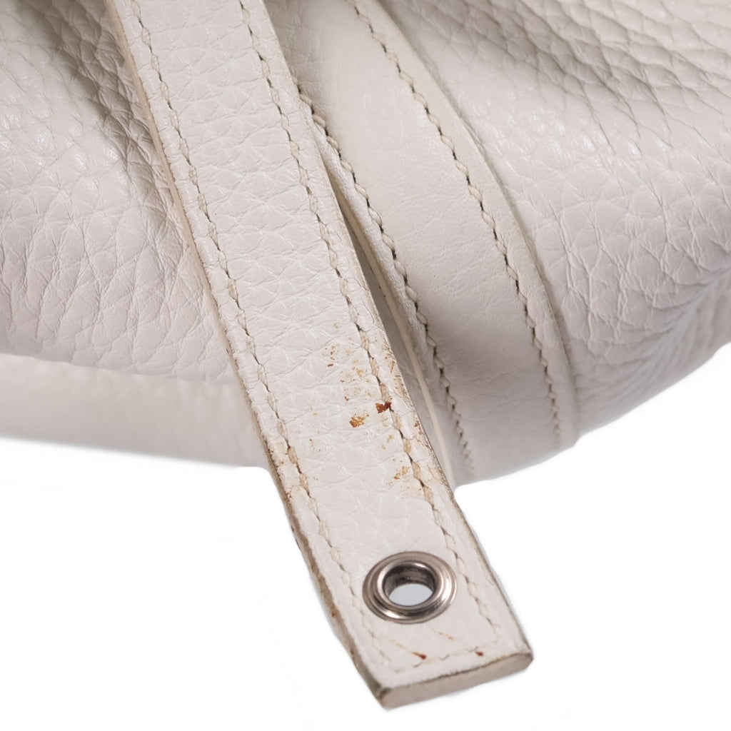 HERMES(エルメス) ピコタンロック MM ハンドバック シルバー金具 トリヨンクレマンス ホワイト A刻印 レディース