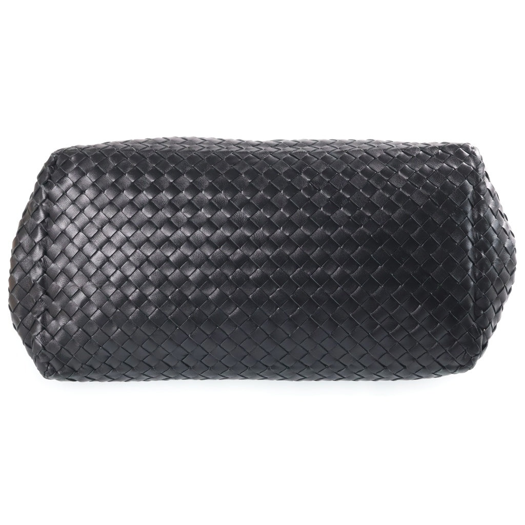BOTTEGA VENETA(ボッテガヴェネタ) イントレチャート トートバッグ ブラック レザー レディース