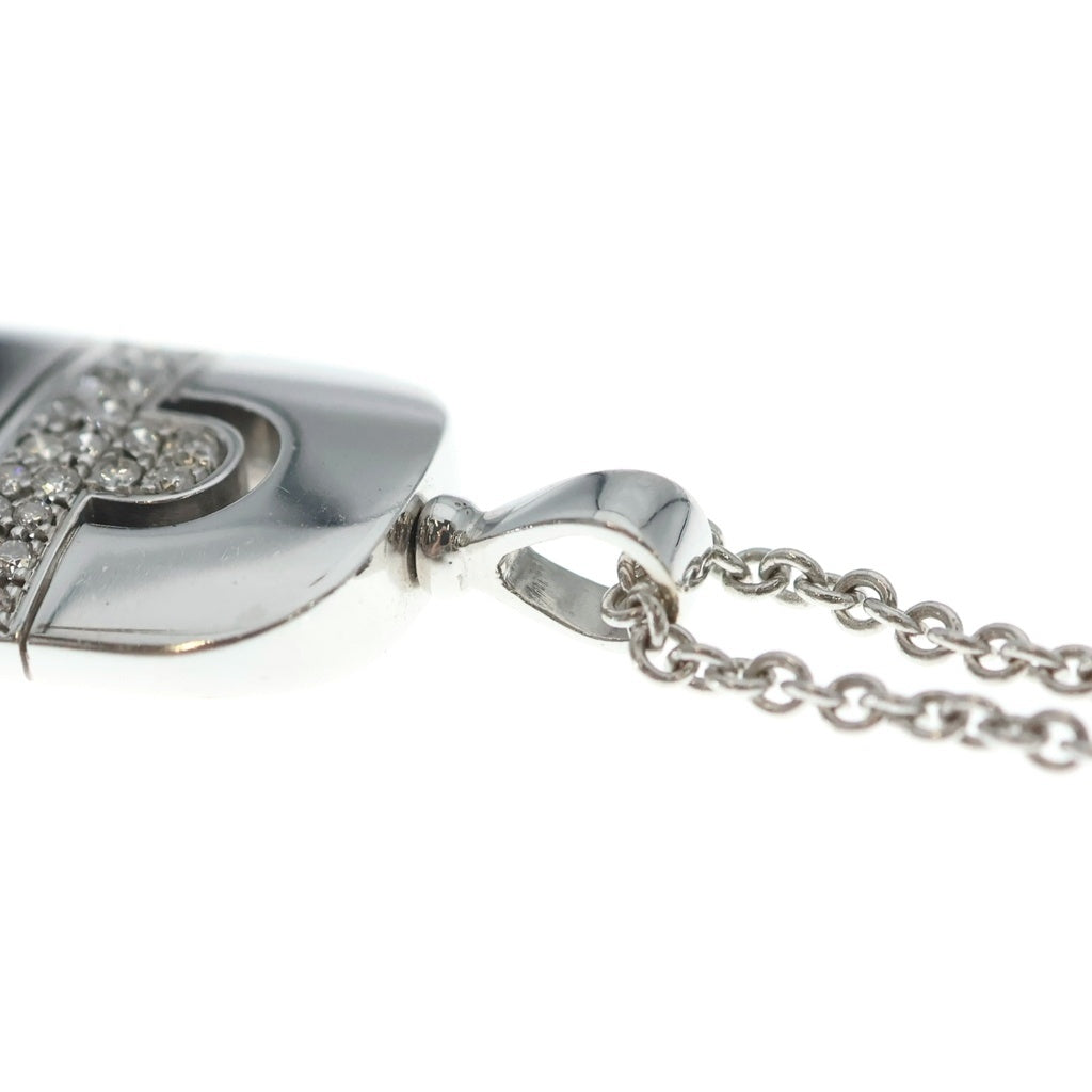 BVLGARI(ブルガリ) パレンテシ ダイヤモンド ネックレス ペンダント K18WG ホワイトゴールド レディース