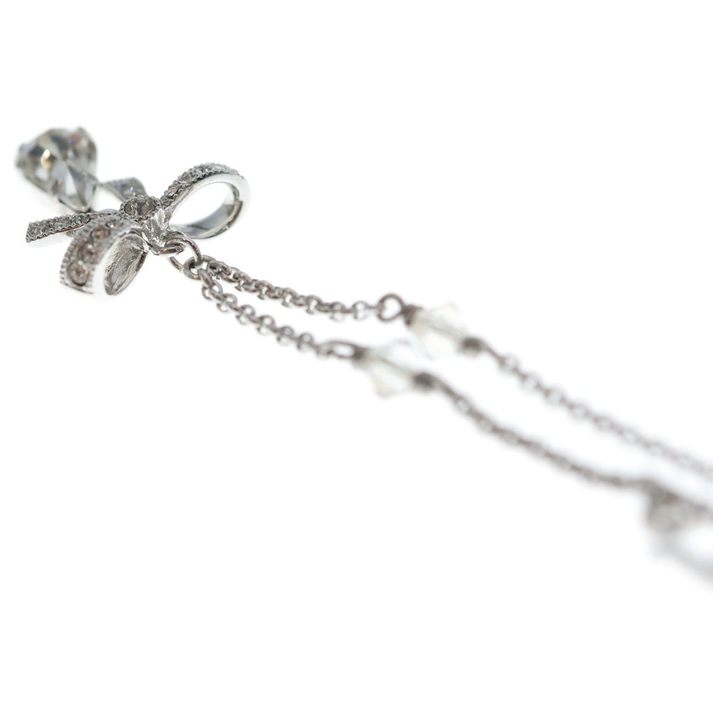 Christian Dior(クリスチャンディオール) ビジュー ネックレス リボンモチーフ レディース