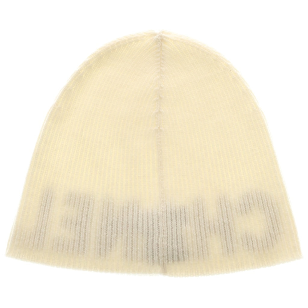 CHANEL(シャネル) ロゴカシミヤ ニット帽 ビーニー アイボリー レディース