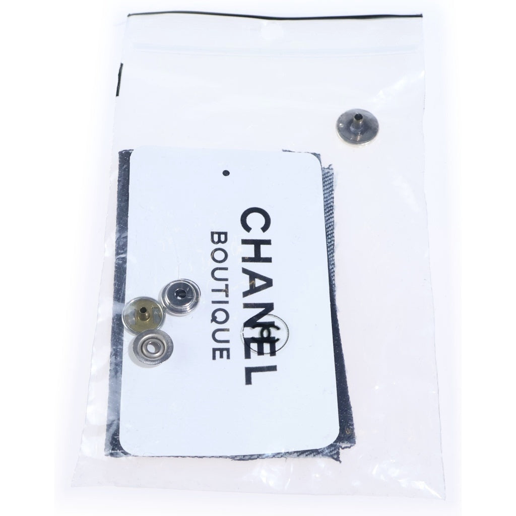 CHANEL BOUTIQUE(シャネルブティック) ココボタンバックジップ デニムミニスカート インディゴブルー #40 6808V732 レディース