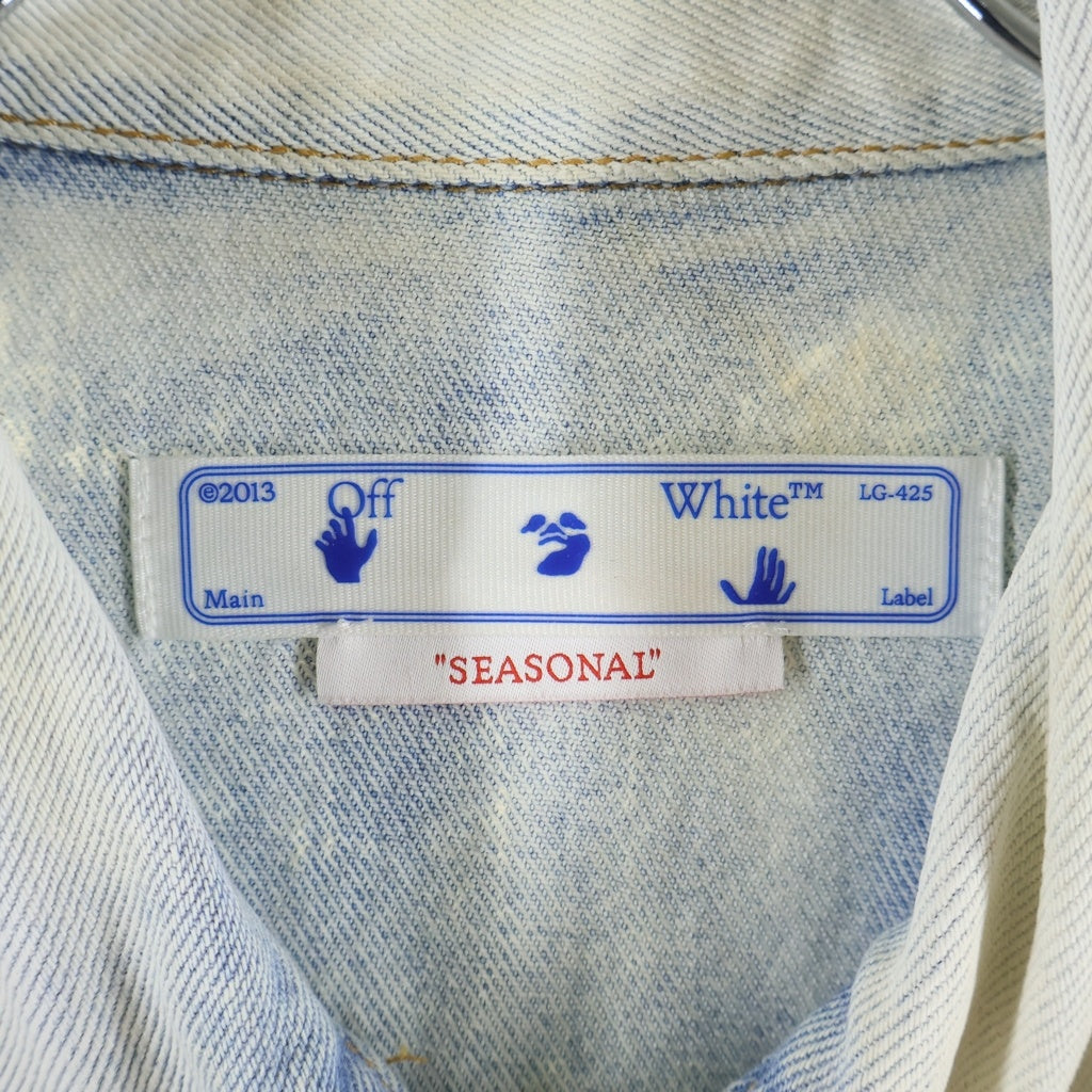 OFF-WHITE(オフホワイト) グラデーション デニムジャケット Gシャン インディゴブルー #S OMYE77S22DEN002