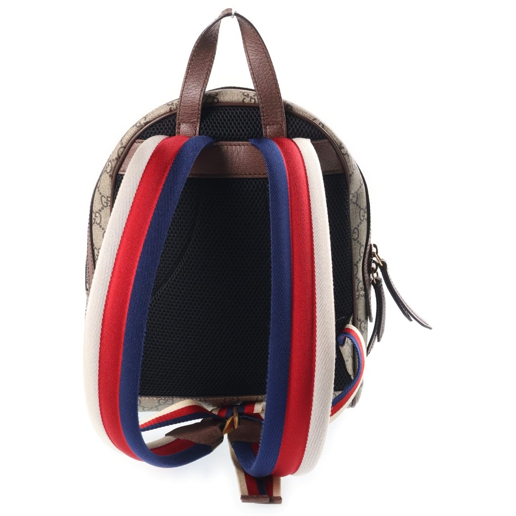 GUCCI(グッチ) GGスプリーム ミスティックキャット PVC レザー バックパック リュックサック ベージュ 495621 レディース