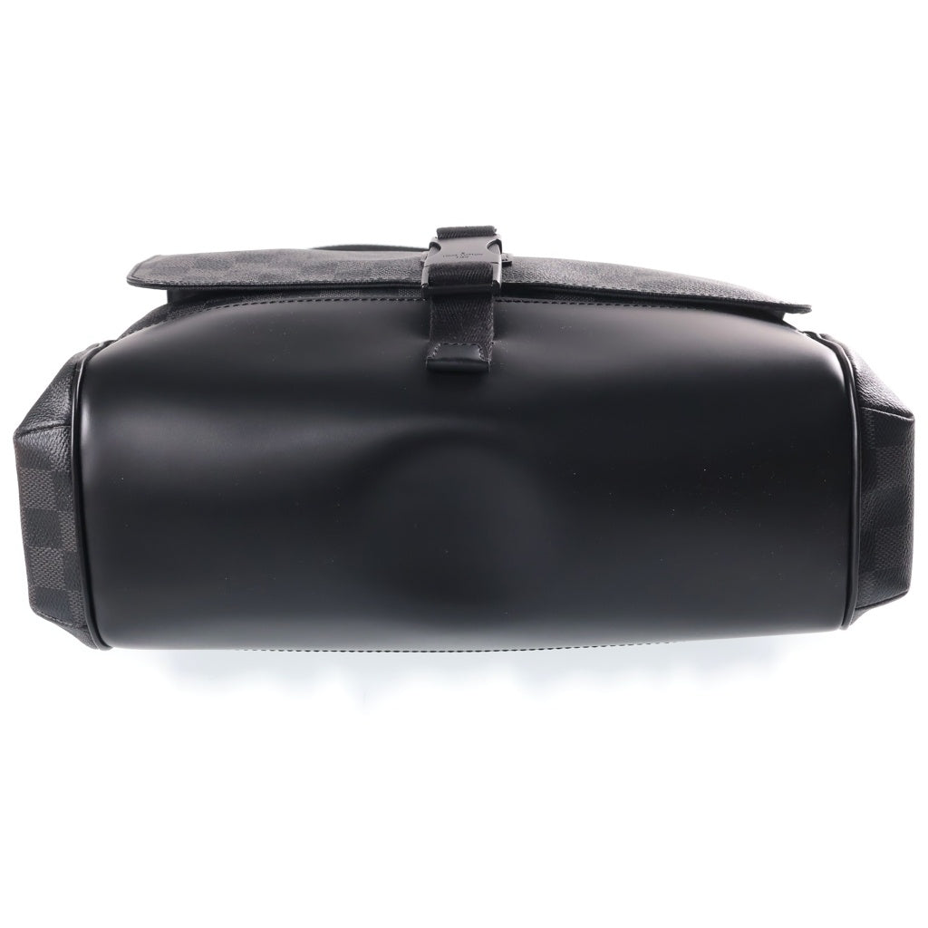 LOUIS VUITTON(ルイヴィトン) ダミエグラフィット メッセンジャーPM PVC レザー ショルダーバッグ ブラック シルバー金具 N41457