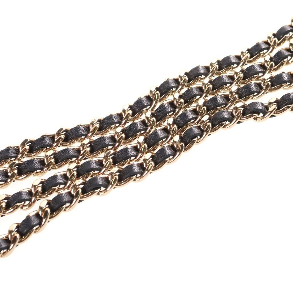 CHANEL(シャネル) マトラッセ ミニクラッチ 黒 プラスチック×ラムスキン GD金具 AP2496 レディース