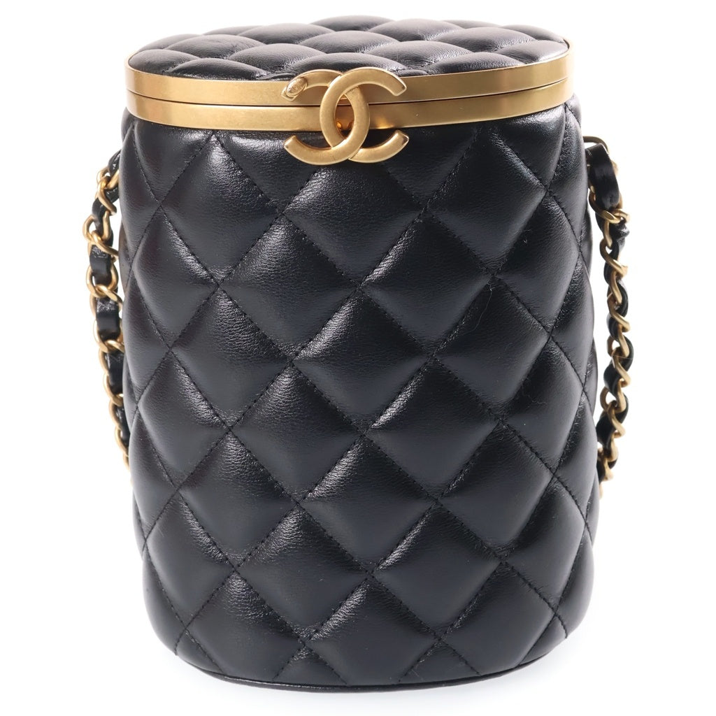 CHANEL(シャネル) マトラッセ ボックス バニティバッグ 黒 GD金具 AS2640 レディース
