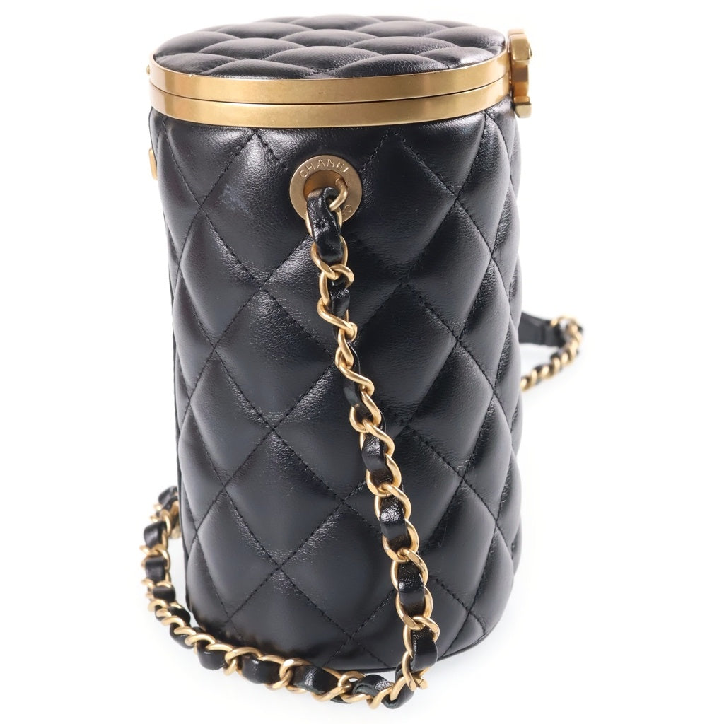 CHANEL(シャネル) マトラッセ ボックス バニティバッグ 黒 GD金具 AS2640 レディース