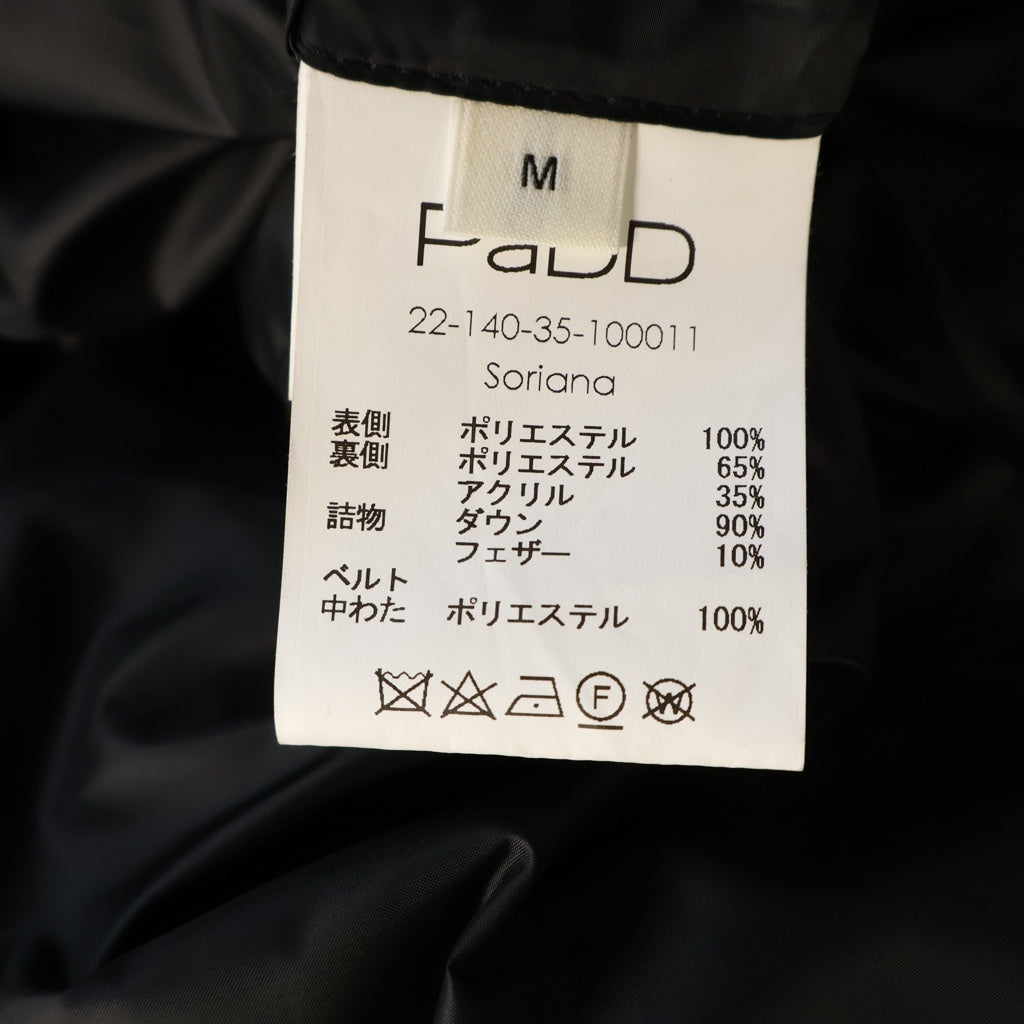 PaDD(パッド) ソリアナ ダウンベスト ブラック #M 22-140-35-100011 レディース