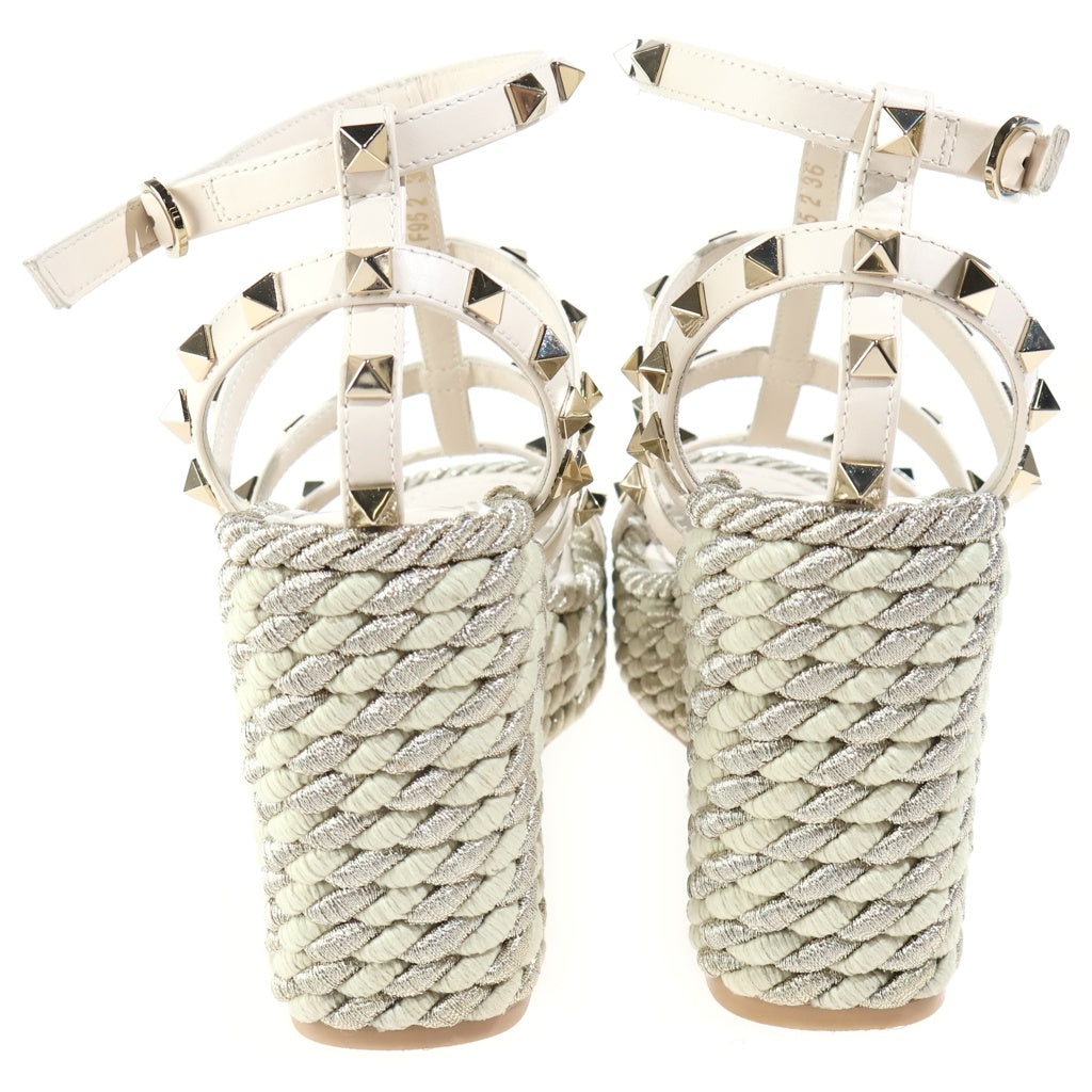 VALENTINO(ヴァレンティノ) ■ロックスタッズ サンダル 白 レディース